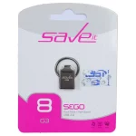 فلش مموری Save it USB2.0 مدل Sego ظرفیت 8GB - خاکستری (گارانتی مادام العمر آی تین)
