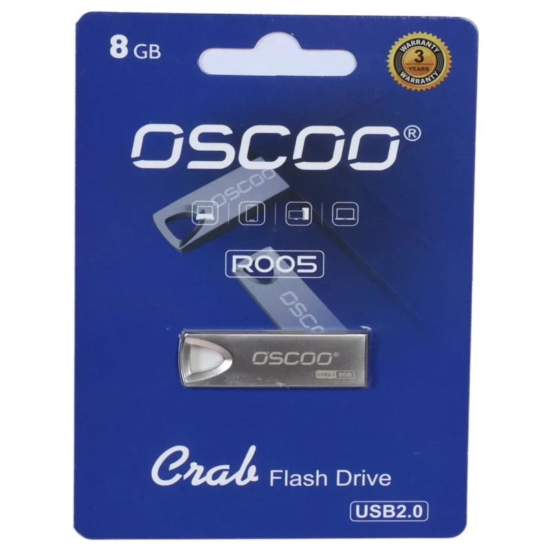 فلش مموری OSCOO USB2.0 مدل R005 ظرفیت 8 گیگابایت - نقره ای (گارانتی سورین) - تصویر 2