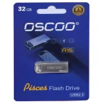 فلش مموری OSCOO USB2.0 مدل R15 ظرفیت 32 گیگابایت - نقره ای (گارانتی سورین)