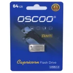 فلش مموری OSCOO USB2.0 مدل RM11 ظرفیت 64 گیگابایت - نقره ای (گارانتی سورین)
