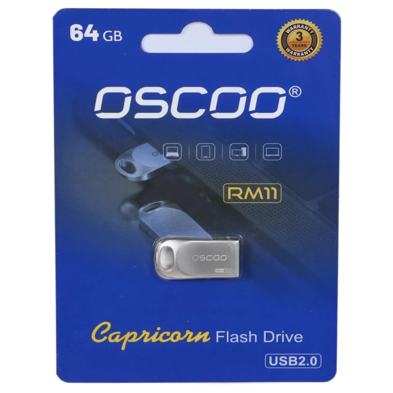 فلش مموری OSCOO USB2.0 مدل RM11 ظرفیت 64 گیگابایت - نقره ای (گارانتی سورین) - تصویر 2