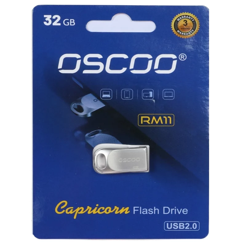 فلش مموری OSCOO USB2.0 مدل RM11 ظرفیت 32 گیگابایت - نقره ای (گارانتی سورین) - تصویر 2
