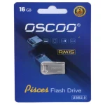 فلش مموری OSCOO USB2.0 مدل RM15 ظرفیت 16 گیگابایت - نقره ای (گارانتی سورین)