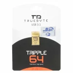 TRUEBYTE TRIPPLE USB3.1 Flash Memory-64GB طلایی (گارانتی مادام العمر شرکت آی تین)
