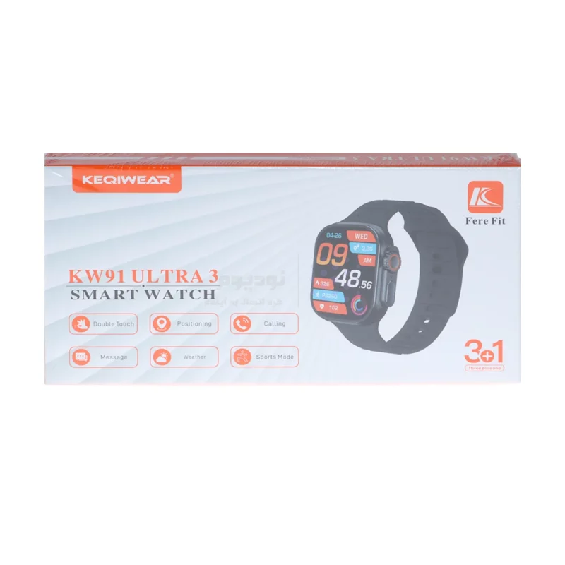 ساعت هوشمند KEQIWER مدل KW91 Ultra 3 - طلایی - تصویر 5