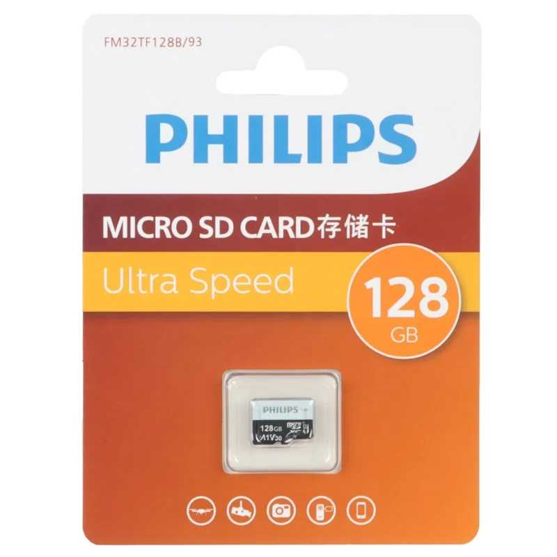 PHILIPS Ultra MicroSDXC Class 10 U3 - 128GB (گارانتی IPM) - تصویر 2
