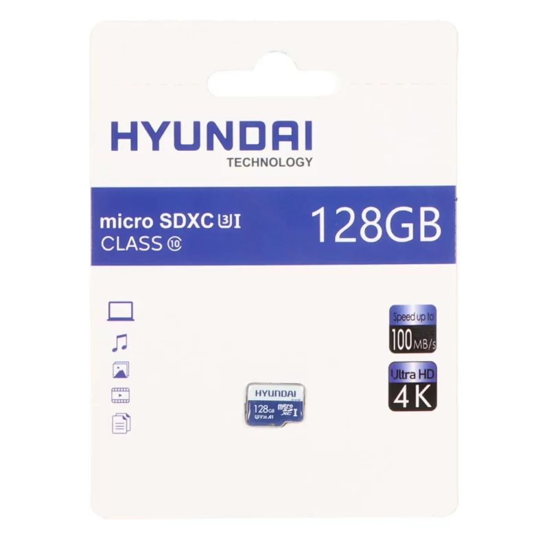 Hyundai microSDXC U3 Class 10 - 100MB/s - 128GB (گارانتی IPM) - تصویر 2