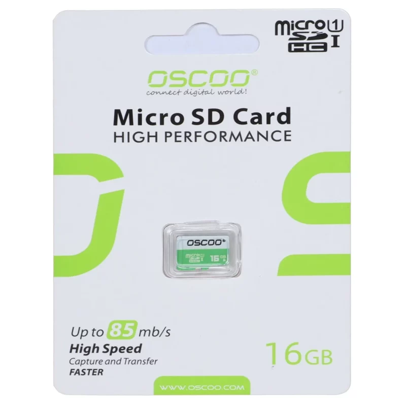کارت حافظه OSCOO MiscroSDHC با سرعت 85Mb/s U1 و ظرفیت 16 گیگابایت (گارانتی سورین) - تصویر 2