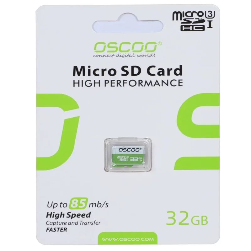 کارت حافظه OSCOO MiscroSDHC با سرعت 85Mb/s U3 و ظرفیت 32 گیگابایت (گارانتی سورین) - تصویر 2