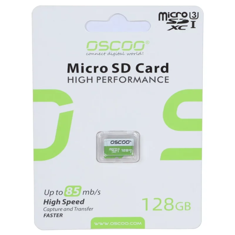 کارت حافظه OSCOO MiscroSDXC با سرعت 85Mb/s U3 و ظرفیت 128 گیگابایت (گارانتی سورین) - تصویر 2