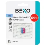 BEXO Extra 600X microSDHC UHS-I U3 Class10-90MB/s-64GB (گارانتی داده پردازی آواتک)