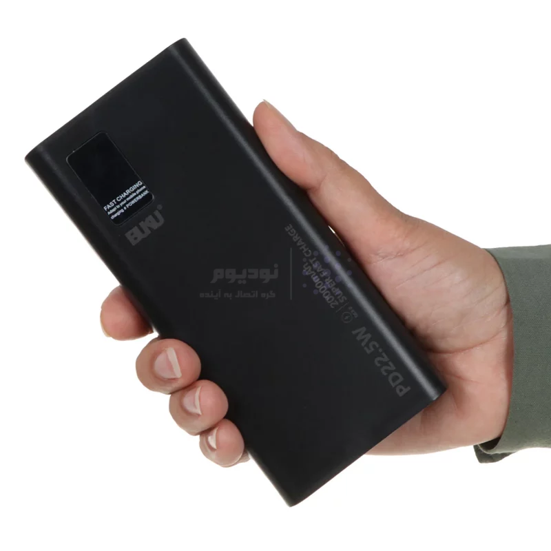 پاوربانک (PD و فست شارژ) BUKU 22.5W 20000mAh مدل MG-G106 - مشکی - MMS (گارانتی شش ماهه YA) - تصویر 4
