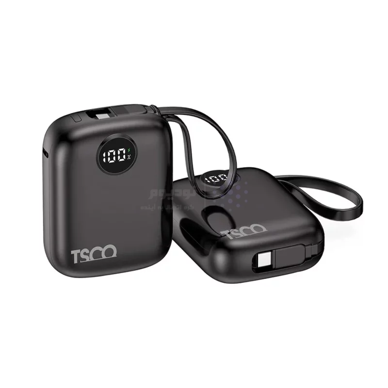 پاوربانک فست شارژ TSCO 10000mAh مدل TP 1007 20W - مشکی - تصویر 4