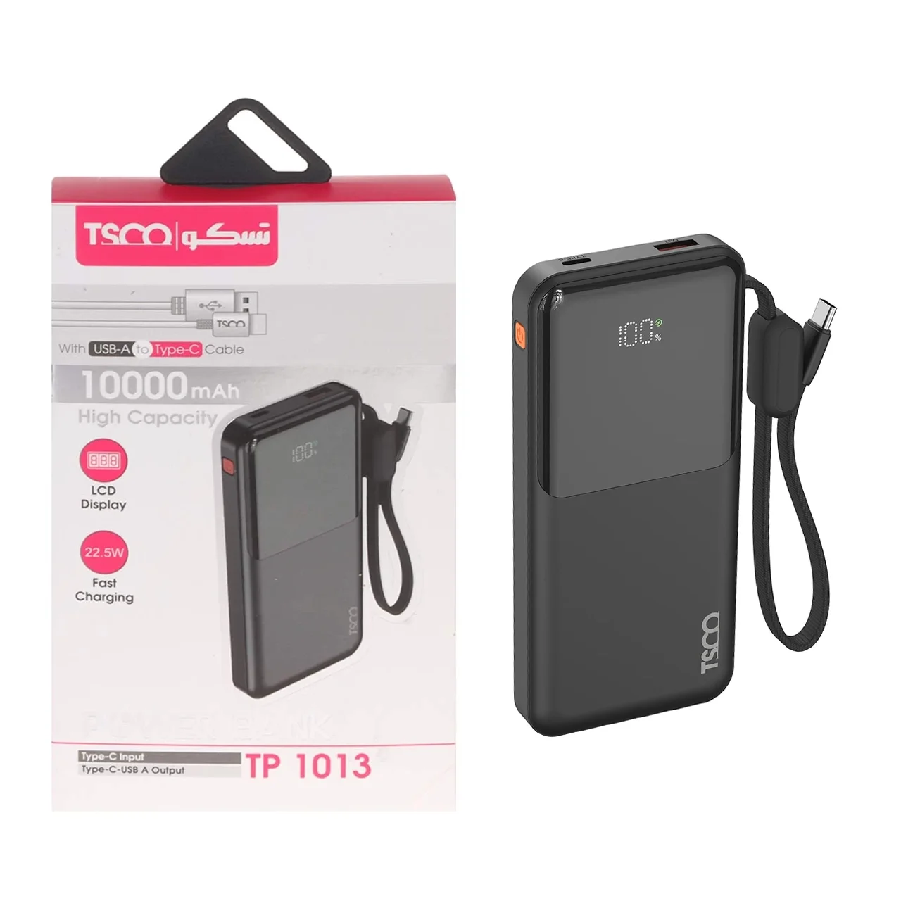 1584-1667342-1 پاوربانک فست شارژ TSCO 10000mAh مدل TP 1013 22.5W - مشکی (گارانتی 12 ماهه TSCO) - تصویر 1