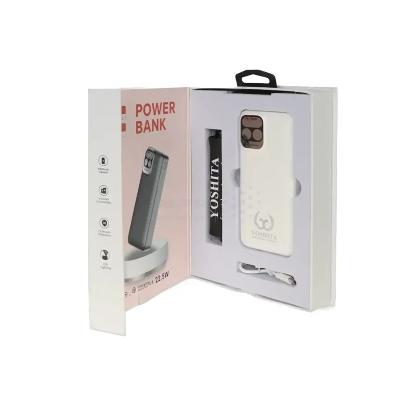 پاوربانک PD و فست شارژ Yoshita 20000mAh مدل YP-004 22.5W - سفید - MMS (گارانتی شش ماهه YA) - تصویر 8