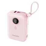 پاوربانک PD و فست شارژ Philips 10000mAh مدل DLP2228CP 22.5W - صورتی (گارانتی دوساله سی آوا)