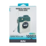 پاوربانک PD و فست شارژ BUKU 22.5W 10000mAh مدل MG-G169 به همراه کابل شارژ متصل Type-C - کرم سبز - MMS (گارانتی شش ماهه YA) - تصویر 5