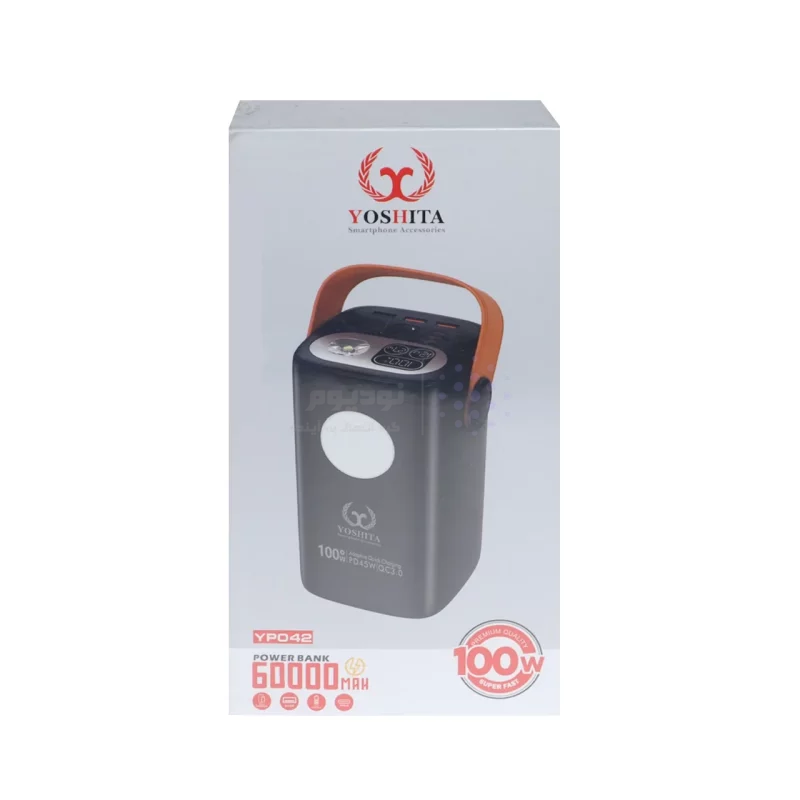 پاوربانک فست شارژ Yoshita 60000mAh مدل YP042 100W - مشکی - MMS (گارانتی شش ماهه YA) - تصویر 6