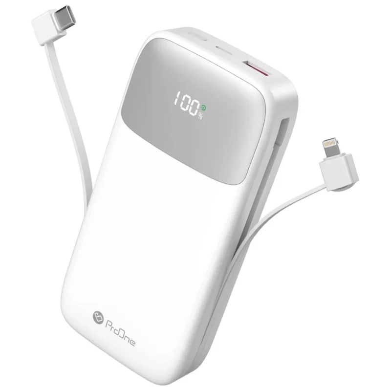 پاوربانک PD و فست شارژ ProOne 20000mAh مدل Volto 20 PPB5213 22.5W - سفید - تصویر 2