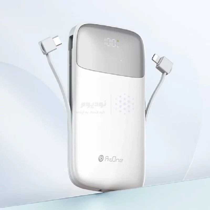 پاوربانک PD و فست شارژ ProOne 20000mAh مدل Volto 20 PPB5213 22.5W - سفید - تصویر 4