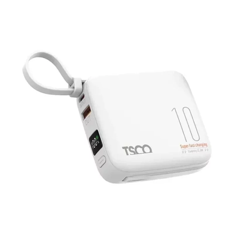 پاوربانک فست شارژ TSCO 10000mAh مدل TP 1005 22.5W - سفید - تصویر 2