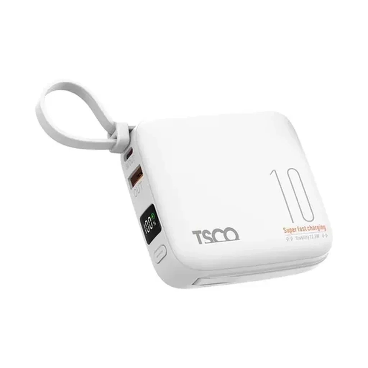 1584-4640802-1 پاوربانک فست شارژ TSCO 10000mAh مدل TP 1005 22.5W - سفید - تصویر 1