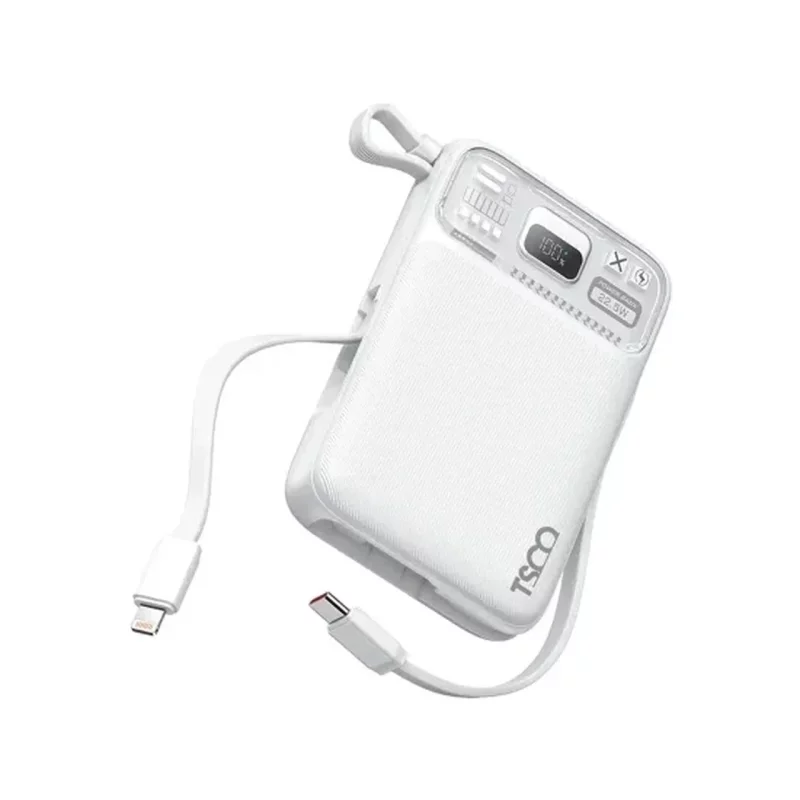 پاوربانک فست شارژ TSCO 10000mAh مدل TP 1010W 22.5W - سفید - تصویر 2