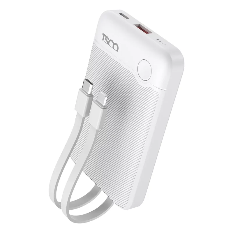 پاوربانک فست شارژ TSCO 10000mAh مدل TP 1011 22.5W - سفید - تصویر 2