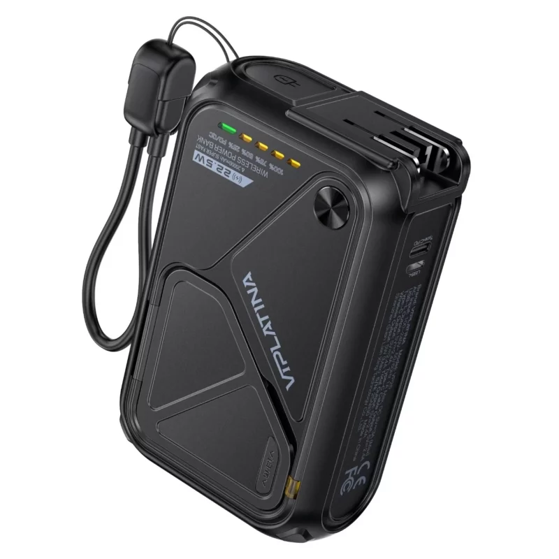پاوربانک PD و فست شارژ Yesido 22.5W 20000mAh مدل VP25 - مشکی (گارانتی شش ماه تعویض نیکان همراه) - تصویر 2