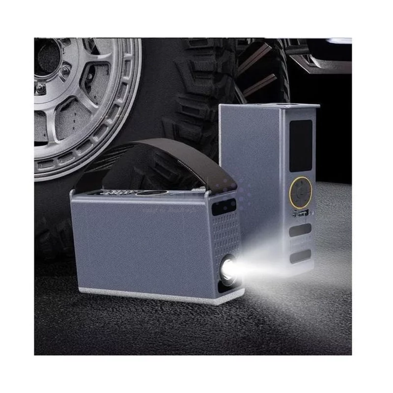 جامپ استارتر خودرو ، پمپ باد تایر و پاوربانک فست شارژ VIPLATINA 7200mAh مدل C10 100W - خاکستری (گارانتی شش ماه تعویض نیکان همراه) - تصویر 6