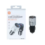 شارژر فندکی فست دو پورت Xiaomi مدل XM-02 120W - مشکی نقره ای - YSP