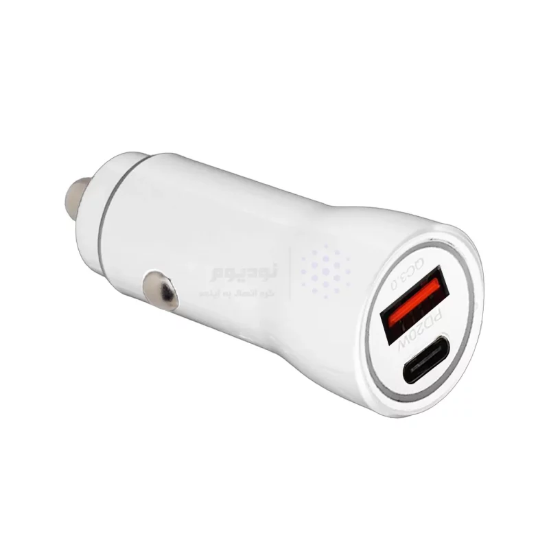 شارژر فندکی PD و فست دو پورت مدل WKN-703 20W - سفید - RYL - تصویر 4