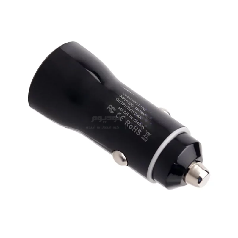 شارژر فندکی PD و فست دو پورت مدل WKN-703 20W - مشکی - RYL - تصویر 3