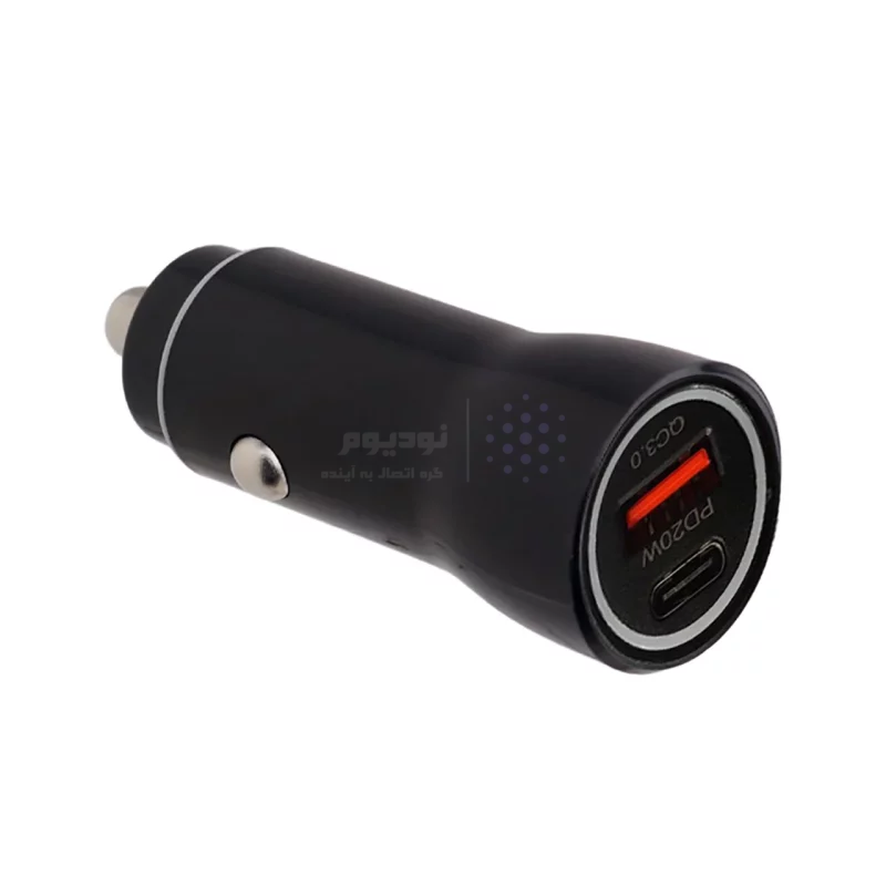 شارژر فندکی PD و فست دو پورت مدل WKN-703 20W - مشکی - RYL - تصویر 4