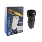 شارژر فندکی PD و فست دو پورت مدل AK-243 45W - مشکی - RYL