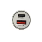 شارژر فندکی PD و فست دو پورت مدل AK-243 45W - سفید - RYL - تصویر 4