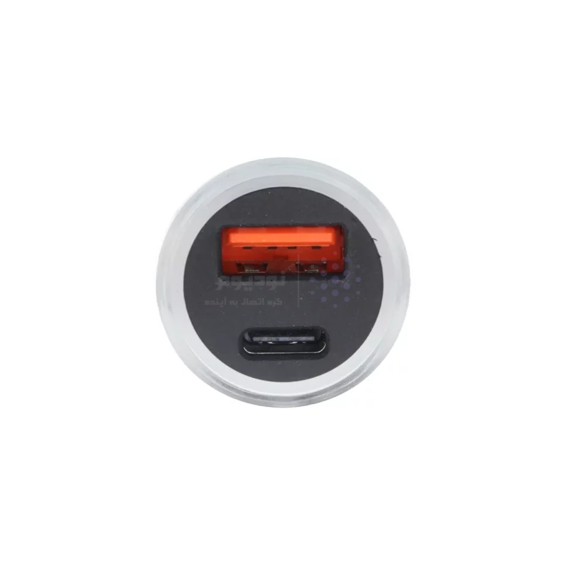 شارژر فندکی PD و فست دو پورت مدل T-XN022 38W - سفید - RYL - تصویر 4