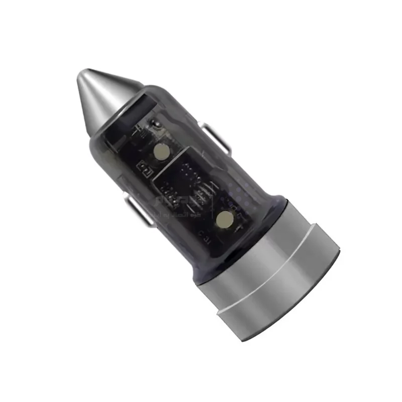 شارژر فندکی PD و فست دو پورت مدل WKN-733 55W - نقره ای مشکی - RYL - تصویر 3