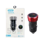 شارژر فندکی PD و فست دو پورت مدل WKN-733 55W - قرمز مشکی - RYL