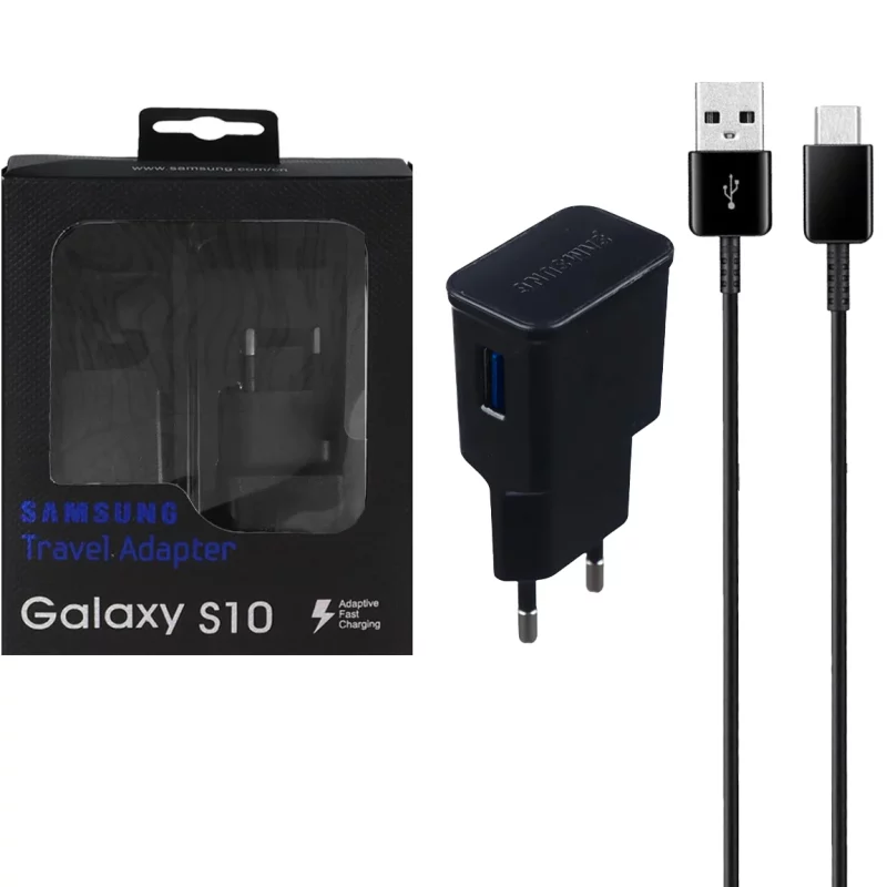 شارژر دیواری تک پورت SAMSUNG مدل TA20C S10 - مشکی - به همراه کابل YSP - Type-C - تصویر 2
