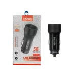 شارژر فندکی فست و PD دو پورت Shoosh مدل SH-804 38W - مشکی - SMO