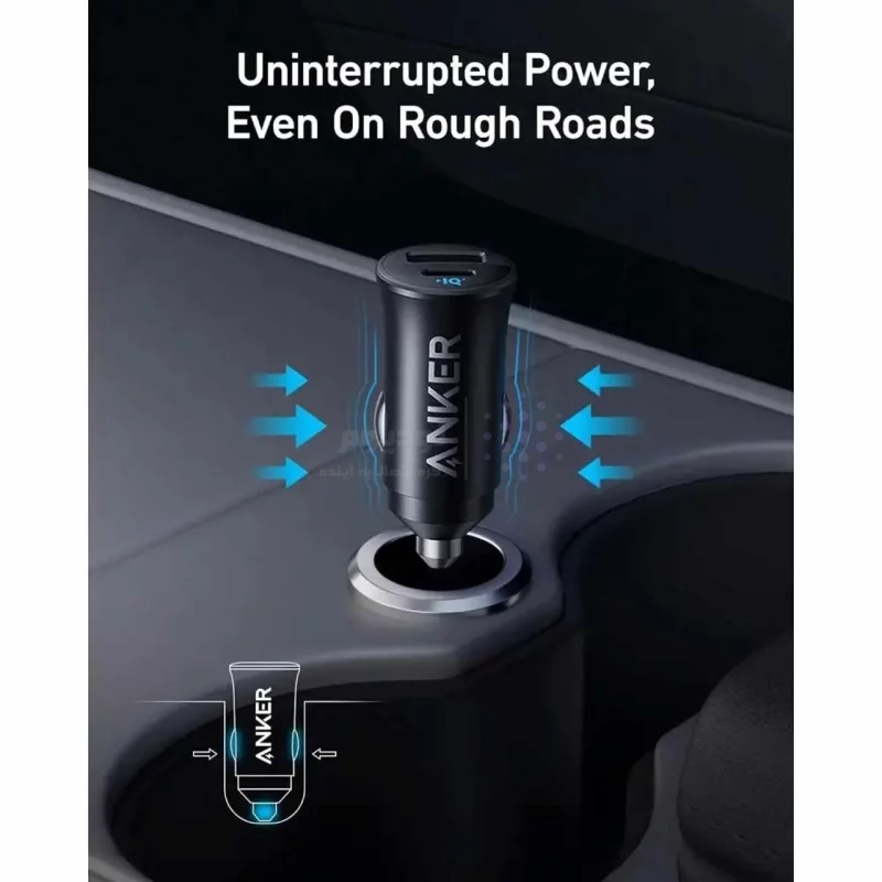 شارژر فندکی فست دو پورت Anker مدل A2741H11 30W- مشکی (گارانتی شش ماهه شرکتی) - تصویر 3