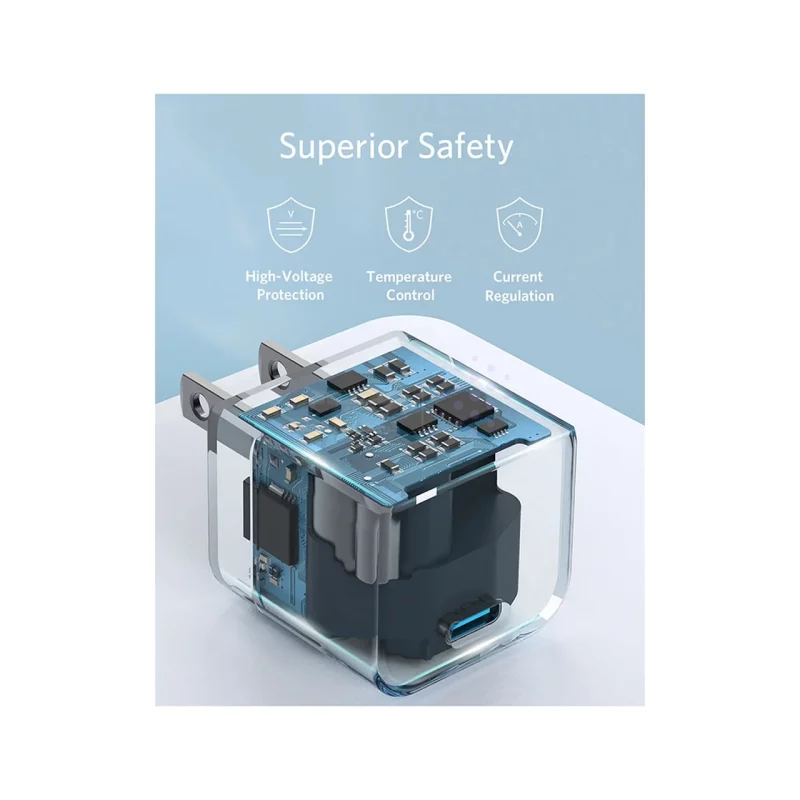 شارژر دیواری PD و فست تک پورت ANKER مدل A2149L23 20W - سفید (گارانتی شش ماهه شرکتی) - تصویر 3