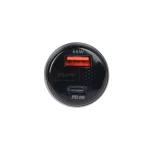 شارژر فندکی PD و فست دو پورت Meacces مدل C100T 66W - قهوه ای - تصویر 4
