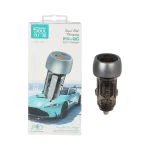 شارژر فندکی PD و فست دو پورت Power Soul مدل SP-001 - مشکی - ASP (گارانتی شش ماهه آروین)