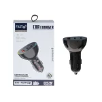شارژر فندکی PD و فست سه پورت Fast مدل WKN-112 85W - مشکی - ASP (گارانتی شش ماهه آروین)