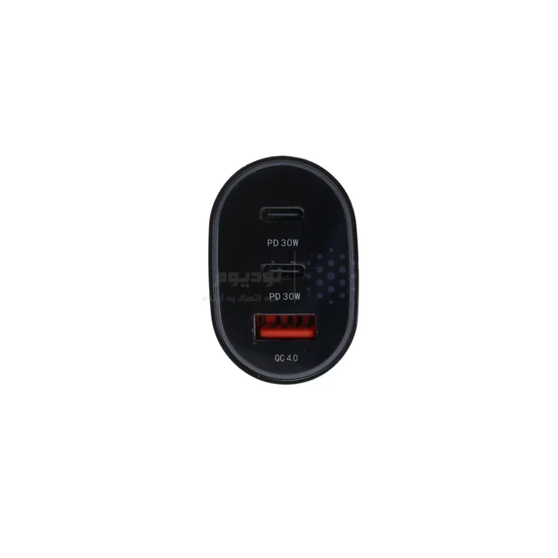شارژر فندکی PD و فست سه پورت Fast مدل WKN-112 85W - مشکی - ASP (گارانتی شش ماهه آروین) - تصویر 4