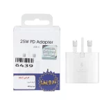 شارژر دیواری سه پین فست تک پورت Samsung مدل EP-TA800 25W - سفید - ASP (گارانتی شش ماهه آروین)