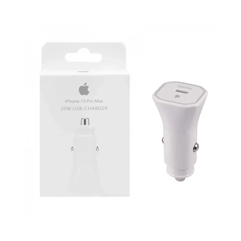 شارژر فندکی PD و فست تک پورت Apple مدل AP1314 20W - سفید - RYL - اصلی - (گارانتی 3 ماهه شرکتی) - تصویر 2