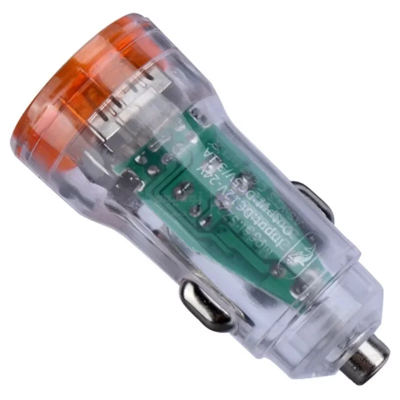 شارژر فندکی دو پورت SKY DOLPHIN مدل SZ24 - نارنجی - TCO - تصویر 4
